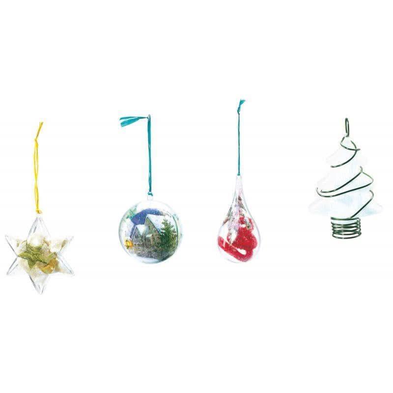 Lot de 24 objets en plastique cristal à décorer - Ma Rentrée Facile