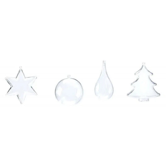 Lot de 24 objets en plastique cristal à décorer - Ma Rentrée Facile