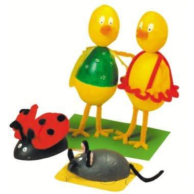 Lot de 25 oeufs en styropor blanc 4x6 cm - Ma Rentrée Facile