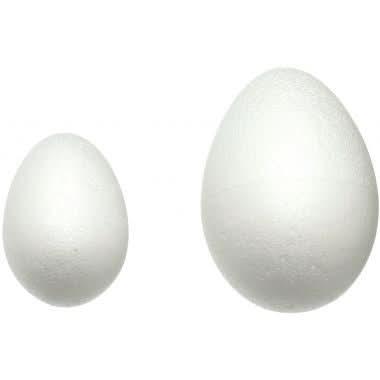 Lot de 25 oeufs en styropor blanc 4x6 cm - Ma Rentrée Facile