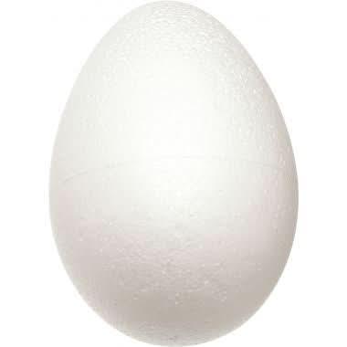 Lot de 25 oeufs en styropor blanc 4x6 cm - Ma Rentrée Facile