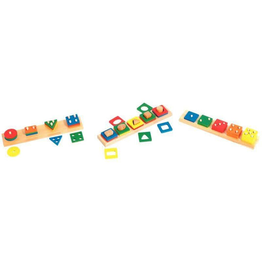 Lot de 3 abaques Géobois assortis en bois - Ma Rentrée Facile