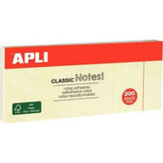 Lot de 3 blocs de 100 feuilles de notes repositionnable, 50 x 40 mm, jaune APLI - Ma Rentrée Facile