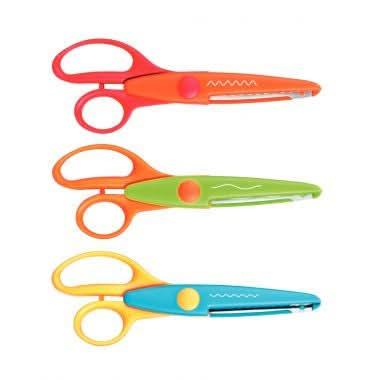 Lot de 3 ciseaux à cranter assortis 16 cm - Ma Rentrée Facile
