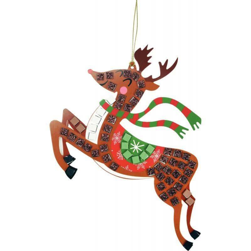 Lot de 3 formes de Noël pré-imprimées avec mosaïque mousse adhésive - Ma Rentrée Facile