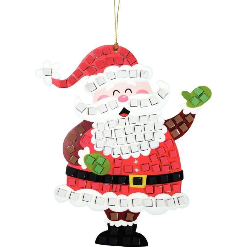 Lot de 3 formes de Noël pré-imprimées avec mosaïque mousse adhésive - Ma Rentrée Facile