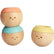 Lot de 3 hochets têtes sensorielles en bois pastel PLAN TOYS - Ma Rentrée Facile