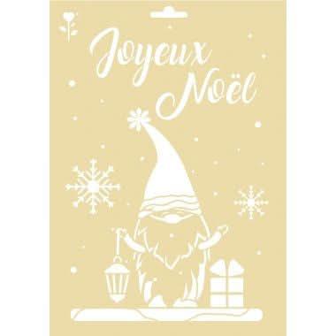 Lot de 3 pochoirs de Noël en plastique format A4 - Ma Rentrée Facile