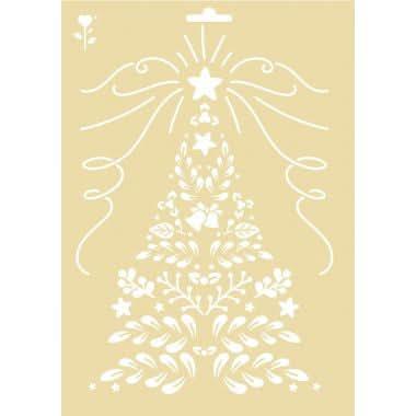 Lot de 3 pochoirs de Noël en plastique format A4 - Ma Rentrée Facile