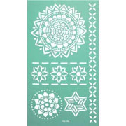 Lot de 3 pochoirs souples géométriques mandala - Ma Rentrée Facile