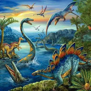 Lot de 3 puzzles en carton 49 pièces, les dinosaures RAVENSBURGER - Ma Rentrée Facile