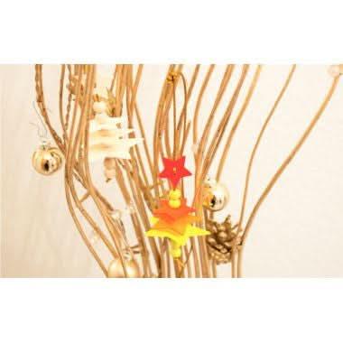 Lot de 3 suspensions étoiles 3D en bois - Ma Rentrée Facile