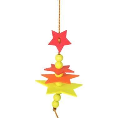 Lot de 3 suspensions étoiles 3D en bois - Ma Rentrée Facile