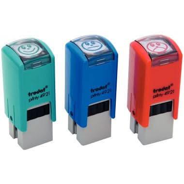 Lot de 3 tampons formules auto encrées Smileys - Ma Rentrée Facile