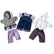 Lot de 3 tenues mixte pour poupées de 40 à 42 cm assortiment N°2 - Ma Rentrée Facile