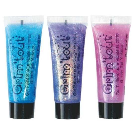 Trois tubes de gel pailleté pour visage et corps - Ma Rentrée Facile