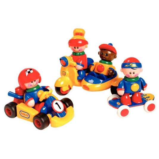 Lot de 3 véhicules et 4 personnages TOLO - Ma Rentrée Facile
