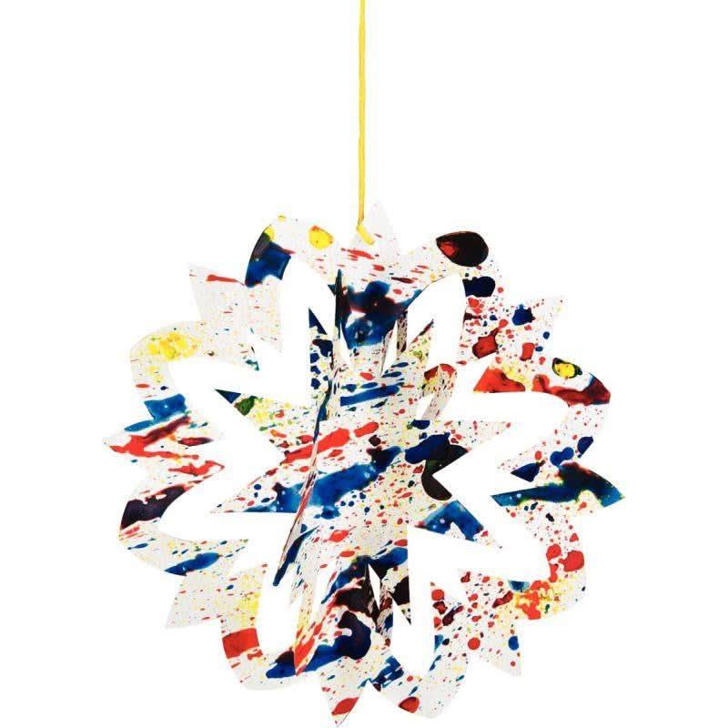 Lot de 30 suspensions déco 3D en papier blanc - Ma Rentrée Facile