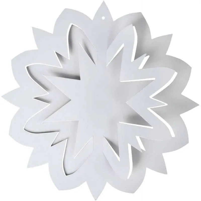 Lot de 30 suspensions déco 3D en papier blanc - Ma Rentrée Facile