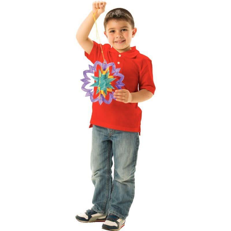 Lot de 30 suspensions déco 3D en papier blanc - Ma Rentrée Facile