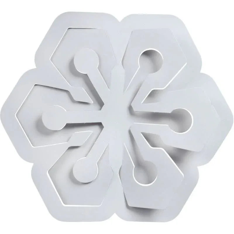 Lot de 30 suspensions déco 3D en papier blanc - Ma Rentrée Facile