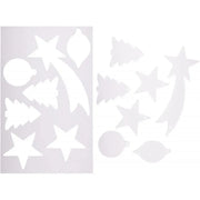 Lot de 35 suspensions de Noël en carton blanc - Ma Rentrée Facile