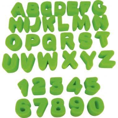 Lot de 36 éponges les chiffres + les lettres - Ma Rentrée Facile