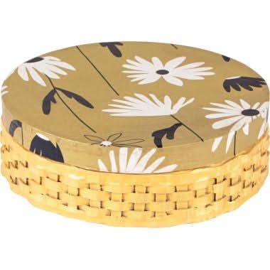 Lot de 4 boites rondes tressées en carton - Ma Rentrée Facile