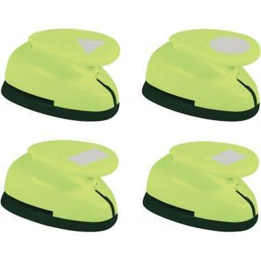 Lot de 4 perforateurs déco assortis 4 formes géométriques assorties - Ma Rentrée Facile