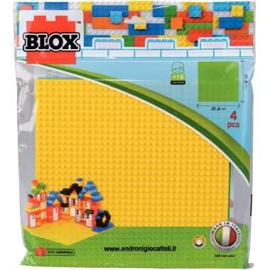 Lot de 4 plaques de base pour petites briques de construction BLOX - Ma Rentrée Facile