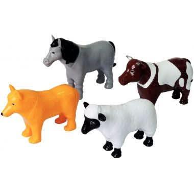 Lot de 4 puzzles 3D magnétiques, les animaux de la ferme - Ma Rentrée Facile