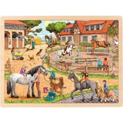 Lot de 4 puzzles à cadre en bois 48 ou 96 pièces, thèmes divers - Ma Rentrée Facile