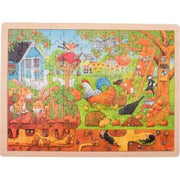 Lot de 4 puzzles à cadre en bois 96 pièces, thèmes divers n°1 - Ma Rentrée Facile