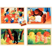 Lot de 4 puzzles9 et 12 pièces, les contes n°2 Nathan - Ma Rentrée Facile