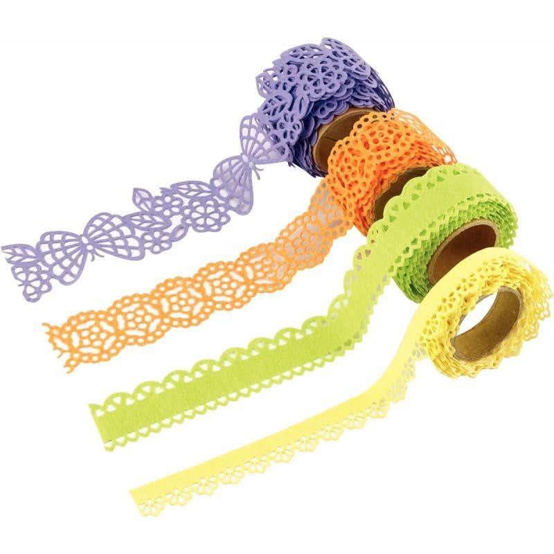 Lot de 4 rouleaux de ruban papier adhésif thème papillon - Ma Rentrée Facile