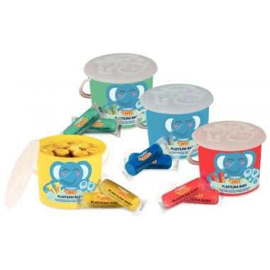 Lot de 4 seaux - 40 pains de 38 g de Plastilina - Ma Rentrée Facile