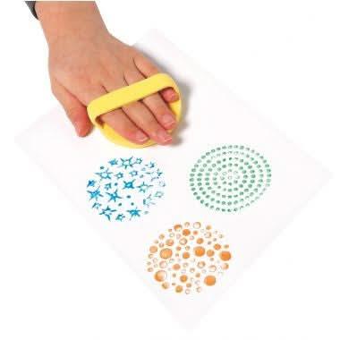 Lot de 4 tampons à main fantaisie. 4 modèles assortis - Ma Rentrée Facile