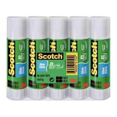 Lot de 5 bâtons de colle 21g Scotch - Ma Rentrée Facile