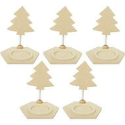 Lot de 5 bougeoirs sapin à ressort - Ma Rentrée Facile