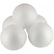 Lot de 5 boules en styropor blanches diamètre 10 cm - Ma Rentrée Facile