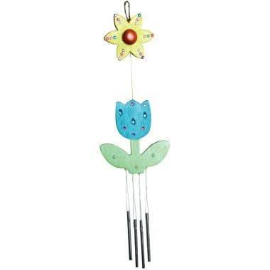Lot de 5 carillons fleurs en bois - Ma Rentrée Facile