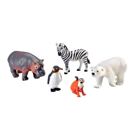 Lot de 5 Jumbo animaux du zoo - Ma Rentrée Facile