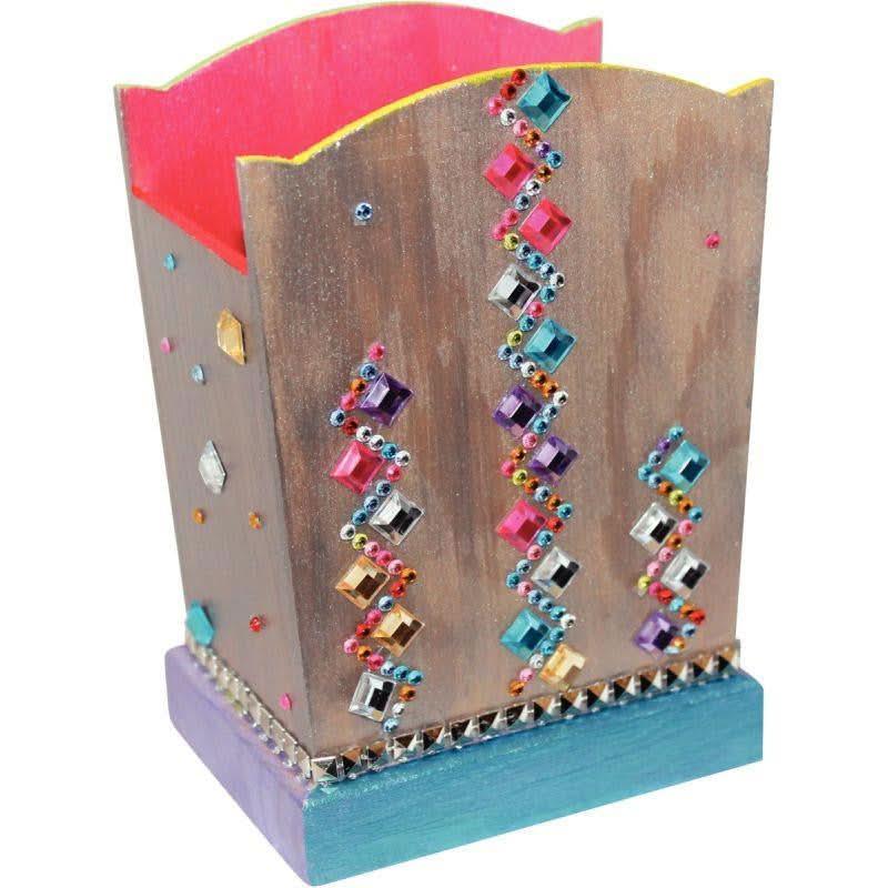 Lot de 5 pots à crayons en bois - Ma Rentrée Facile