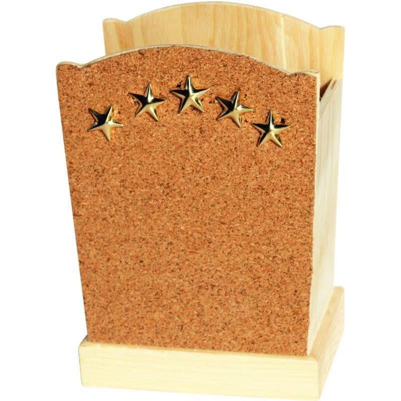 Lot de 5 pots à crayons en bois - Ma Rentrée Facile