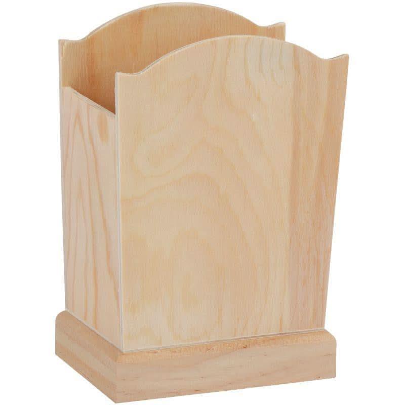 Lot de 5 pots à crayons en bois - Ma Rentrée Facile