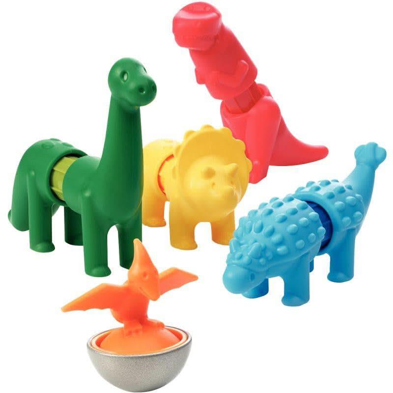 Lot de 5 puzzles magnétiques, les dinosaures SMARTMAX - Ma Rentrée Facile