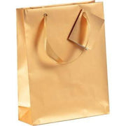 Lot de 5 sacs cadeau 17x6x22cm or - Ma Rentrée Facile