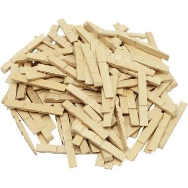 Lot de 500 demi pinces à linge 72 mm - Ma Rentrée Facile