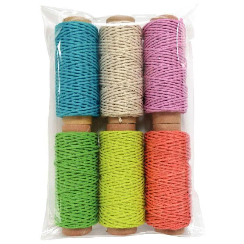 Lot de 6 bobines de chanvre tutti frutti - Ma Rentrée Facile