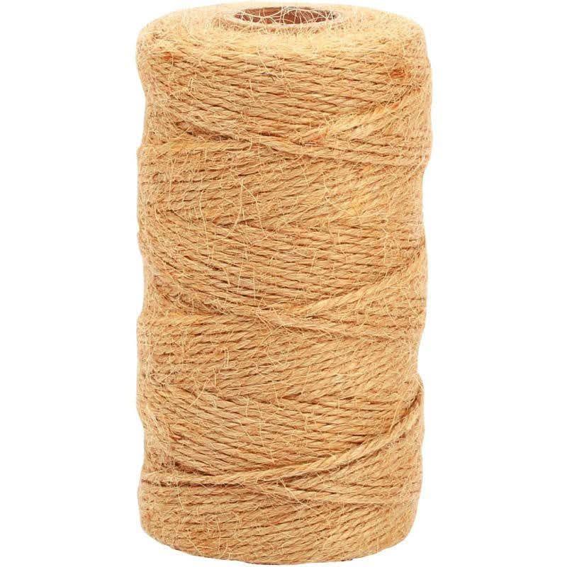 Lot de 6 bobines de fil de jute 100mx2mm - Ma Rentrée Facile